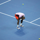 Frances Tiafoe reacts to winning a men’s singles match at the 2022 US Open, Monday, Sep. 5, 2022 in Flushing, NY.
